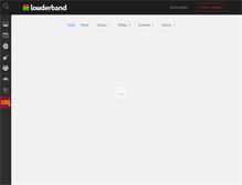 Tablet Screenshot of louderband.com